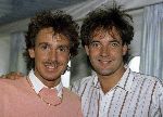 Hoek van Holland, 6 September 1990
Olau trip van hoek van Holland naar Engeland
Marco Borsato met Gerard Joling