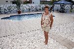 Curacao 7 januari 2006
Marianne Weber bij haar huis op Curacao
