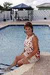 Curacao 7 januari 2006
Marianne Weber bij haar huis op Curacao