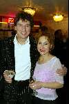 Amsterdam 14 januari 2003
Premiere van eten met vrienden in nieuwe de la mar 
Mark Klein Essink met zijn vrouw