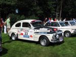 Oisterwijk, 15 Juli 2006
Eerste dag Classic Car Rally Amsterdam-Beijing
1e stop om afscheid te nemen van familie en vriendin bij Rosep
Projectontwikkelaar Leon v d Kerkhoff en partner Dirk Rietberg hun Volvo P544 uit 1964
