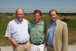 Zandvoort, 18 Juli 2006
KLM Dutch Open 2006 Persconferentie op de Kennemer Golfclub
Maarten Lafeber, een van de deelnemers tijdens de perspresentatie samen met Daan Slooter en Robbie v Erven Dorens
