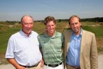 Zandvoort, 18 Juli 2006
KLM Dutch Open 2006 Persconferentie op de Kennemer Golfclub
Maarten Lafeber, een van de deelnemers tijdens de perspresentatie samen met Daan Slooter en Robbie v Erven Dorens