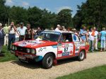 Oisterwijk, 15 Juli 2006
Eerste dag Classic Car Rally Amsterdam-Beijing
1e stop om afscheid te nemen van familie en vriendin bij Rosep
Peter v d Berg en Joop Kockx met hun DAF Coupe uit 1975