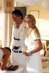 Ibiza 7 juli 2007
Yfke Sturm en haar man Imad Izemrane trouwen op het strand .Eric Kuster en Angela v Hulten