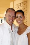 Ibiza 7 juli 2007
Yfke Sturm en haar man Imad Izemrane trouwen op het strand .Dirkjan Bakker met Joyce