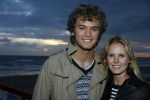 Bergen aan Zee 4 juli 2007
Tros zomerfeesten in bergen aan zee. Jim Bakkum met zijn vriendin  Bettina Holwerda