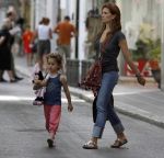 Ibiza 8 juli 2007
Marco Borsato en Leontine Borsato op vakantie met hun kinderen Luca Senna en Jada op ibiza.