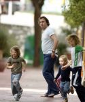 Ibiza 8 juli 2007
Marco Borsato en Leontine Borsato op vakantie met hun kinderen Luca Senna en Jada op ibiza.