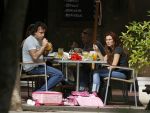 Ibiza 8 juli 2007
Marco Borsato en Leontine Borsato op vakantie met hun kinderen Luca Senna en Jada op ibiza.