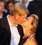 Scheveningen 1 juli 2007
Mariska v Kolck verliefd en kussend met haar man Knut.