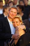 Scheveningen 1 juli 2007
Mariska v Kolck verliefd en kussend met haar man Knut.