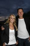 Bergen aan Zee 4 juli 2007
Tros zomerfeesten in bergen aan zee. Monique Smit met vader Ruud