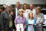 Utrecht 7 Juni 2010, Locatie Mercedes Nederland, 5e introductie van het Magazine Helden, gemaakt foor Frits Barend en zijn dochter Barbara Barend
Edwin v d Sar met zijn vrouw Annemarie v d Sar en hun kinderen Joeey v d Sar en Lyn v d Sar
Foto Peter Smulders BV