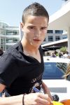 Amsterdam 4 juni 2010
Spelers Nederlands elftal melden zich bij het Hilton Hotel voor de laatste vriendschappelijke wedstrijd voor het WK.
Ibrahim Afellay