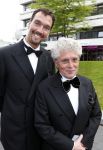 Hilversum 7 juni 2010
Uitreiking Johnny Kraaykamp Musical awards in studio 21/22. Jacques d Ancona met zijn vriend Hans
Peter Smulders bv