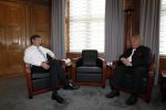Den Haag 25 mei 2010
Karel Hille interviewt Jan Peter Balkenende in het torentje.
Peter Smulders bv