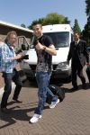 Amsterdam 4 juni 2010
Spelers Nederlands elftal melden zich bij het Hilton Hotel voor de laatste vriendschappelijke wedstrijd voor het WK. Robin v Persie
Peter Smulders bv