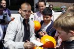 Amsterdam 4 juni 2010
Spelers Nederlands elftal melden zich bij het Hilton Hotel voor de laatste vriendschappelijke wedstrijd voor het WK. Wesley Sneijder
Peter Smulders bv