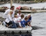 2-7-2011 Harderwijk Dolfinarium-Spetter