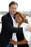 Rotterdam 16 juni 2011
Justine Pelmelay met haar nieuwe vriend Ronald van Driel op cruise schip ( boot) de SS rotterdam.
Peter Smulders bv