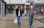 Amsterdam/Amstelveen 6 juli 2012
Badr Hari en Estelle Cruijff op terras en op weg naar reisburo in Lamborghini.
Peter Smulders bv