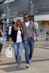 Amsterdam/Amstelveen 6 juli 2012
Badr Hari en Estelle Cruijff op terras en op weg naar reisburo in Lamborghini.
Peter Smulders bv