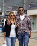 Amsterdam/Amstelveen 6 juli 2012
Badr Hari en Estelle Cruijff op terras en op weg naar reisburo in Lamborghini.
Peter Smulders bv