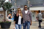 Amsterdam/Amstelveen 6 juli 2012
Badr Hari en Estelle Cruijff op terras en op weg naar reisburo in Lamborghini.
Peter Smulders bv