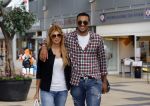 Amsterdam/Amstelveen 6 juli 2012
Badr Hari en Estelle Cruijff op terras en op weg naar reisburo in Lamborghini.
Peter Smulders bv