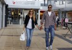 Amsterdam/Amstelveen 6 juli 2012
Badr Hari en Estelle Cruijff op terras en op weg naar reisburo in Lamborghini.
Peter Smulders bv