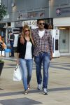 Amsterdam/Amstelveen 6 juli 2012
Badr Hari en Estelle Cruijff op terras en op weg naar reisburo in Lamborghini.
Peter Smulders bv