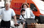Amsterdam 4 juli 2012
Frits en Barbara Barend met (klein)zoon op de fiets.
Peter Smulders bv