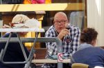 Amsterdam 2 juli 2012
Gaston Starreveld op terras met dame van de postcodeloterij.
Peter Smulders bv