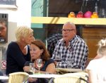 Amsterdam 2 juli 2012
Gaston Starreveld op terras met dame van de postcodeloterij.
Peter Smulders bv