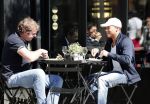 Amsterdam 26 juni 2012
Jeffrey Wammes op terras met hotelbon eigenaar Chris Luken.
Peter Smulders bv