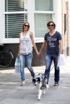 Amsterdam 5 juli 2012
Nicolette Kluijver zwanger met vriend en hond op straat.
Peter Smulders bv