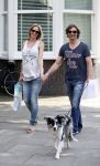 Amsterdam 5 juli 2012
Nicolette Kluijver zwanger met vriend en hond op straat.
Peter Smulders bv