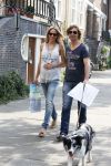 Amsterdam 5 juli 2012
Nicolette Kluijver zwanger met vriend en hond op straat.
Peter Smulders bv