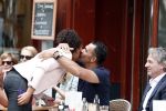 Amsterdam 3 juli 2012
Ruud Gullit op terras met Mark Teurlings en zijn dochter Joelle en ex schoonmoeder.
Peter Smulders bv