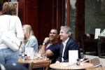 Amsterdam 3 juli 2012
Ruud Gullit op terras met Mark Teurlings en zijn dochter Joelle en ex schoonmoeder.
Peter Smulders bv