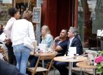 Amsterdam 3 juli 2012
Ruud Gullit op terras met Mark Teurlings en zijn dochter Joelle en ex schoonmoeder.
Peter Smulders bv