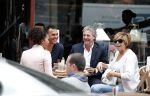 Amsterdam 3 juli 2012
Ruud Gullit op terras met Mark Teurlings en zijn dochter Joelle en ex schoonmoeder.
Peter Smulders bv