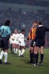 Eindhoven, 8 Februari 1989
2e Wedstrijd tussen PSV-KV Mechelen, eindstand 1-0
Johnny Bosman  Michel Preudhomme
Foto Peter Smulders BV