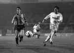 Eindhoven, 8 Februari 1989
2e Wedstrijd tussen PSV-KV Mechelen, eindstand 1-0
Jozef Chovanec    Johnny Bosman
Foto Peter Smulders BV