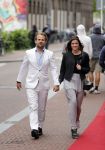 Amsterdam 13 juni 2013
Feestje Ferry Doedens in hotel l'europe. Marly v d Velden met vriend
Peter Smulders bv
