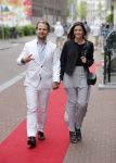 Amsterdam 13 juni 2013
Feestje Ferry Doedens in hotel l'europe. Marly v d Velden met vriend
Peter Smulders bv