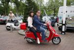 Amsterdam 19 juni 2013
Haringparty in het hilton hotel. Martijn en Amanda Krabbe op vespa scooter
Peter Smulders bv
