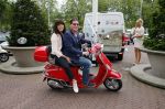 Amsterdam 19 juni 2013
Haringparty in het hilton hotel. Martijn en Amanda Krabbe op vespa scooter
Peter Smulders bv
