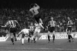 Eindhoven, 8 Februari 1989
2e Wedstrijd tussen PSV-KV Mechelen, eindstand 1-0
Michel Peudhomme  Johhny Bosman
Foto Peter Smulders BV